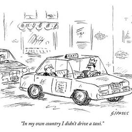 In My Own Country I Didn't Drive A Taxi by David Sipress